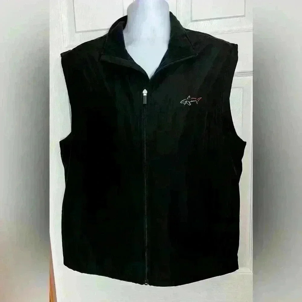 Greg Norman
For Tasso Elba Men Hydrotech Heathered Zip Vest, Black large